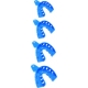 Portaimpronte Plastica Inferiore L3 24pz