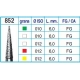 Frese Diamantate Ref.852 ISO 010 6,0mm FG Grana Media 5pz