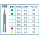 Frese Diamantate Ref.888 ISO 016 7,0mm FG Grana Media 5pz