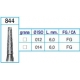 Frese Diamantate Ref.844 ISO 014 6,0mm FG Grana Media 5pz
