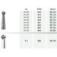 Fresa Tung. h 1 S-027-314FG   -5pz