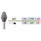Frese Diamantate Grana Media 811L Ref.198 3pz