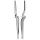 Pinza Acciaio Inox Modello Curvo 1pz