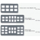 Schede Adulti 8 Posti 3x4cm 100pz