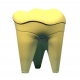 Sgabello Forma Molare Colore Giallo 1pz