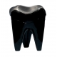 Sgabello Forma Molare Colore Carbon Nero 1pz
