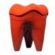 Sgabello Forma Molare Colore Rosso 1pz