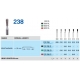 Frese Diamantate Ref.830L ISO 016 5mm Grana Media 5pz