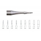 Steel Bur Cone Square Hp 038/018 X6