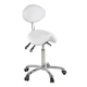 Sgabello Easy Move Con Schienale Colore Bianco 1pz