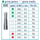 Frese Diamantate Ref.830 ISO 012 3,0mm FG Grana Media 5pz