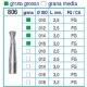 Frese Diamantate Ref.806 ISO 012 2,5mm FG Grana Grossa 5pz