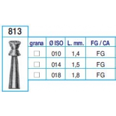 Frese Diamantate Ref.813 ISO 010 1,4mm FG Grana Media 5pz