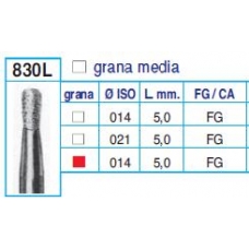 Frese Diamantate Ref.830L ISO 021 5,0mm FG Grana Media 5pz