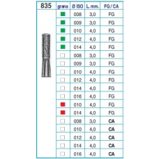 Frese Diamantate Ref.835 ISO 016 4,0mm FG Grana Media 5pz