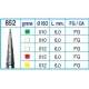 Frese Diamantate Ref.852 ISO 012 6,0mm FG Grana Media 5pz