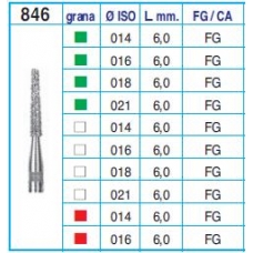 Frese Diamantate Ref.846 ISO 018 6,0mm FG Grana Grossa 5pz