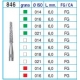 Frese Diamantate Ref.846 ISO 021 6,0mm FG Grana Grossa 5pz