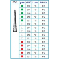 Frese Diamantate Ref.850 ISO 021 10mm FG Grana Grossa 5pz