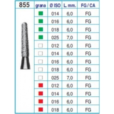 Frese Diamantate Ref.855 ISO 018 6,0mm FG Grana Media 5pz