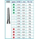 Frese Diamantate Ref.855 ISO 016 6,0mm FG Grana Media 5pz