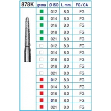 Frese Diamantate Ref.878K 018 8,0mm FG Grana Media 5pz