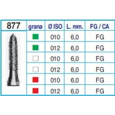 Frese Diamantate Ref.877 ISO 010 6,0mm FG Grana Fine 5pz