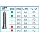 Frese Diamantate Ref.877 ISO 012 6,0mm FG Grana Fine 5pz