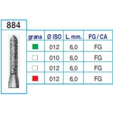 Frese Diamantate Ref.884 ISO 012 6,0mm FG Grana Media 5pz