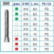 Frese Diamantate Ref.886 ISO 016 10mm FG Grana Fine 5pz