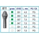 Frese Diamantate Ref.811 031 4,0mm FG Grana Grossa 5pz