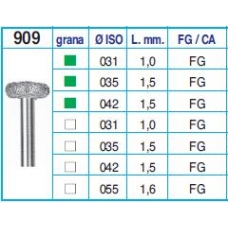 Frese Diamantate Ref.909 031 1,0mm FG Grana Grossa 5pz