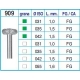 Frese Diamantate Ref.909 042 1,5mm FG Grana Grossa 5pz