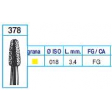 Frese Diamantate Ref.378 018 3,4mm FG Grana Extra Fine 5pz