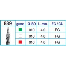 Frese Diamantate Ref.889 010 4,0mm FG Grana Grossa 5pz