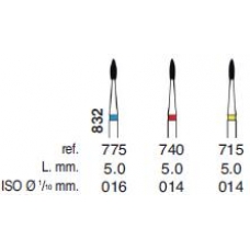 Frese Perio RA 204 Collo Corto Ref.715 ISO 014 1pz