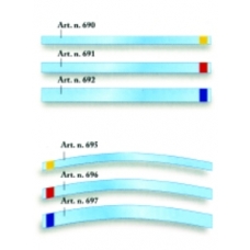 Strisce Trasparenti Dritte 690 Colore Giallo H6mm 100pz