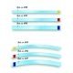 Strisce Trasparenti Curve 697 Colore Blu H10mm 100pz