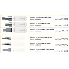 Adattatore Aspirazione Sirona Grande Alluminio 1pz