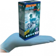 Guanti Nitrile Azzurro Large 100pz