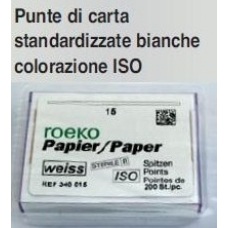 Punte Carta Bianche Iso 25 200pz