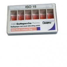 Coni Guttaperca Standardizzate Colore Rosa ISO 15 100pz