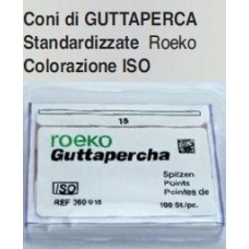 Coni Guttaperca Standardizzate ISO 20 100pz