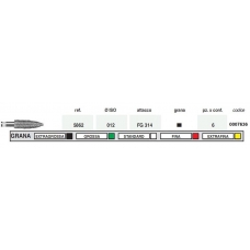 Frese Diamantate Ref.5862 ISO 012 FG 314 6pz