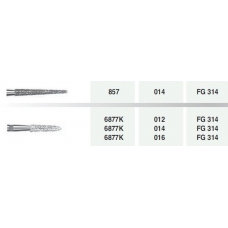 Frese Diamantate Ref.6877K ISO 012 FG 314 6pz