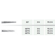 Frese Diamantate Ref.6877K ISO 012 FG 314 6pz