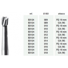 Fresa Tung.  E0124-010-CA 5pz