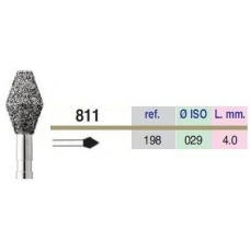 Frese Diamantate Grana Media 811L Ref.198 3pz