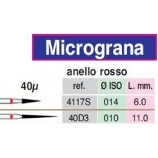 Frese Diamantate Micrograna 40u Ref.40D3 1pz