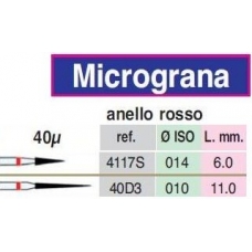 Frese Diamantate Micrograna 40u Ref.4117S 1pz